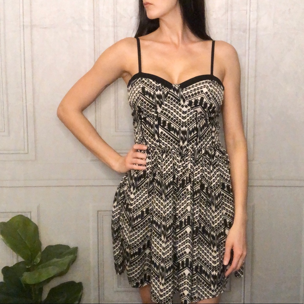 American Rag Black and White Sundress